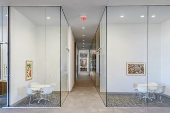Fully-equipped business center, conference room, and huddle rooms